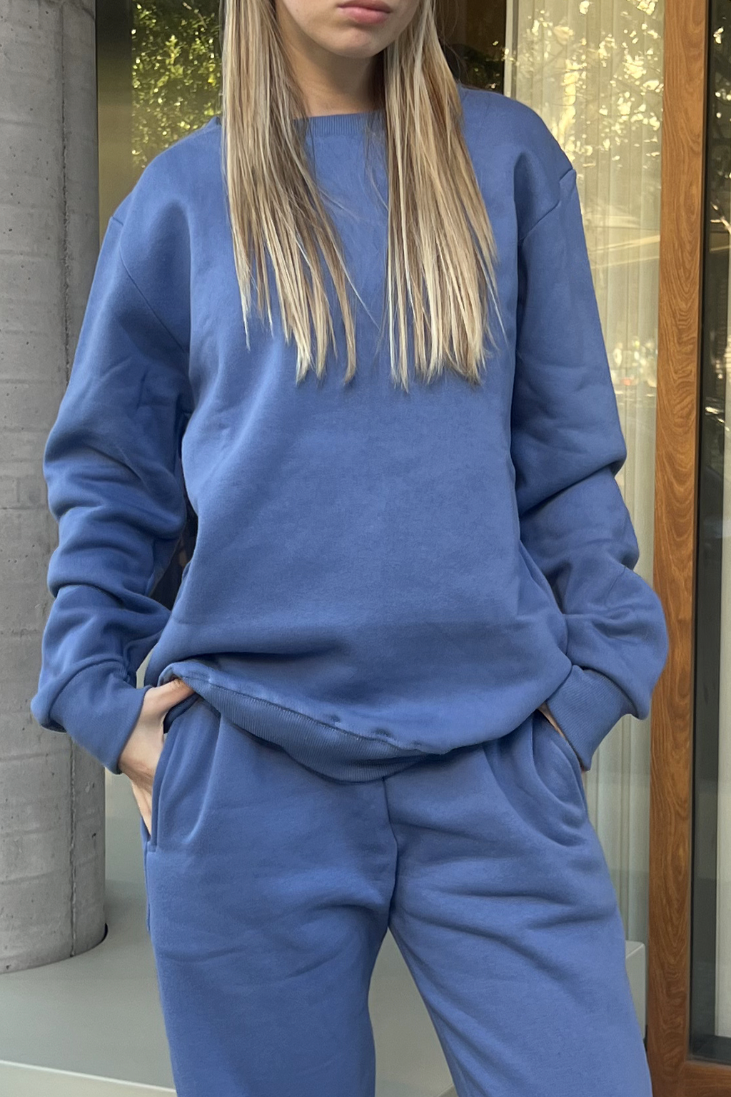 BUZO BASIC AZULINO